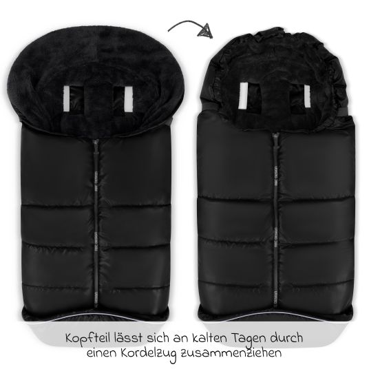 ABC Design Winter-Fußsack für Kinderwagen - Black