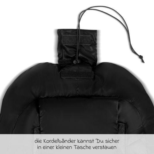 ABC Design Winter-Fußsack für Kinderwagen - Black