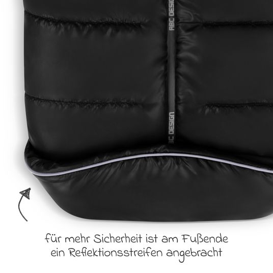 ABC Design Winter-Fußsack für Kinderwagen - Black