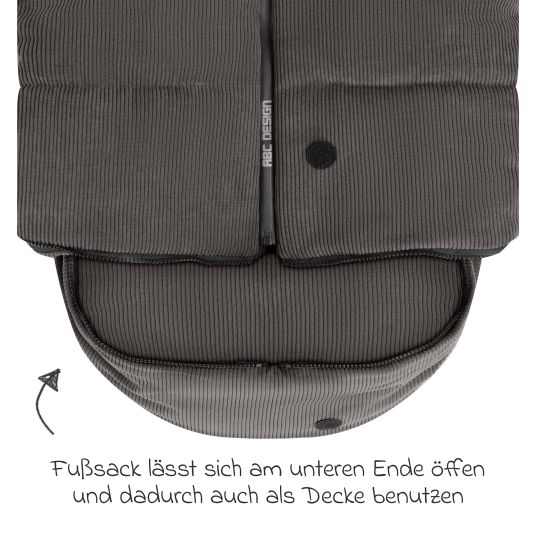 ABC Design Winter-Fußsack für Kinderwagen - Almond