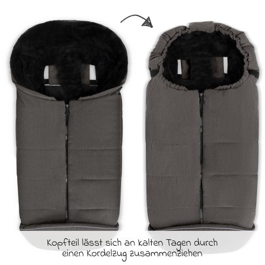 ABC Design Winter-Fußsack für Kinderwagen - Almond