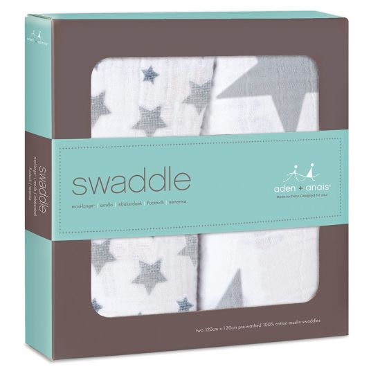 aden + anais Panno di garza 2-pack Swaddles 120 x 120 cm - Twinkle