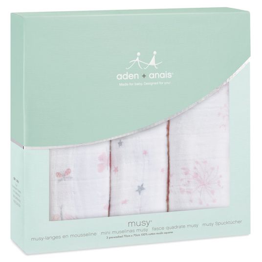 aden + anais Mullwindel 3er Pack Cassic Musy 70 x 70 cm - Lovely Reverie
