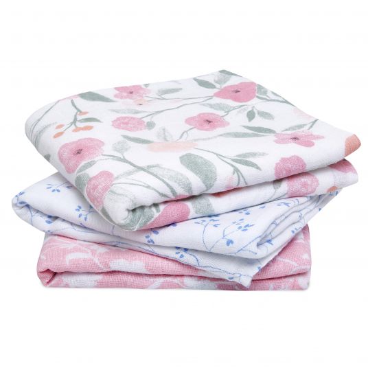 aden + anais Gauze diaper / muslin cloth / puck cloth - 3 pack Classic Musy 70 x 70 cm - Ma Fleur