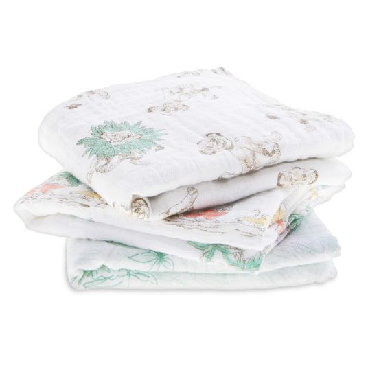aden + anais Gauze diaper pack of 3 Classic Musy 70 x 70 cm - The Lion King