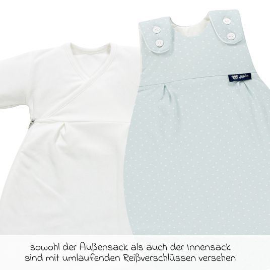 Alvi 2-piece sleeping bag set baby mäxchen jersey - New Dots - size 50