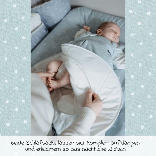 Alvi 2-tlg. Schlafsack-Set Baby-Mäxchen Jersey - New Dots - Gr. 50