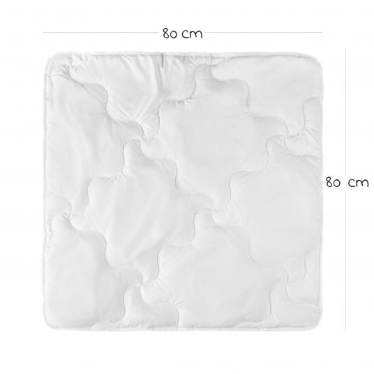 Alvi 7-tlg. Komplett-Set für Beistellbett & Wiege 90x40 cm / Matratze + Spannbetttücher + Steppbett-Set + Bettwäsche - Bär Bruno - Rosa