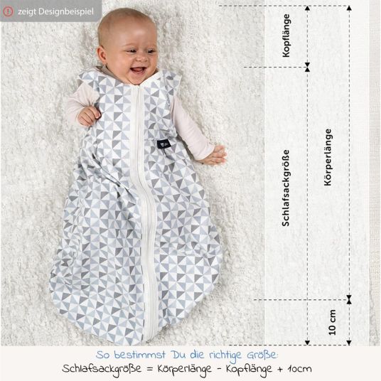 Alvi Baby mummy 2-piece - Dots - Grey - Size 50/56