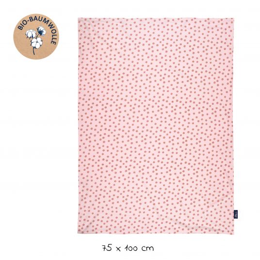 Alvi Baby blanket Jersey - Organic Cotton 75 x 100 cm - Curly Dots