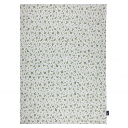 Alvi Babydecke Jersey - Organic Cotton 75 x 100 cm - Drifting Leaves