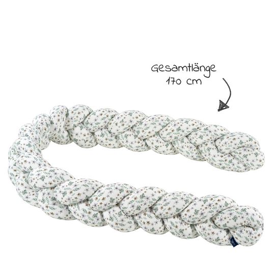 Alvi Bed snake / slumber lounge organic cotton braided 170 cm - Petit Fleurs
