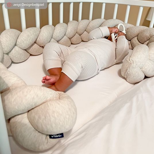 Alvi Serpente da letto / salotto del sonno in cotone organico intrecciato 170 cm - Petit Fleurs