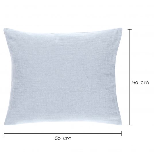 Alvi Bed linen gauze with button 100 x 135 cm - Sky Way