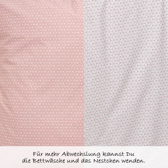 Alvi Bedding Set - Rhombus - Pink