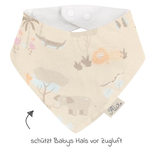 Alvi Halstuch / Bandana Lätzchen Dreieckstuch 2er Pack - Jungle