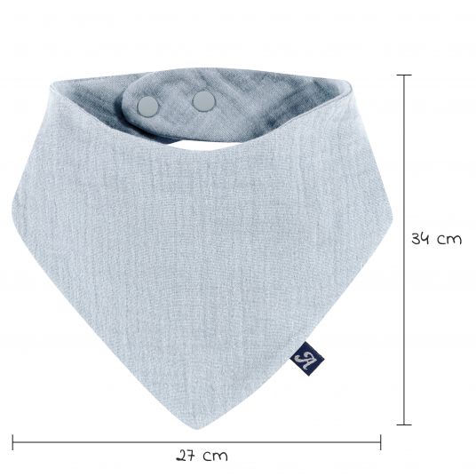 Alvi Scarf / bandana bib triangular scarf gauze 2-pack - Sky Way