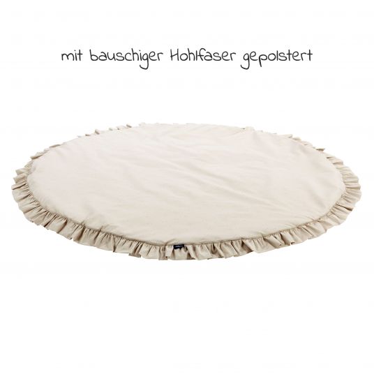 Alvi Krabbeldecke Rund - Organic Cotton 100 cm - Volant