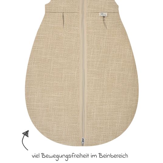 Alvi Kugelschlafsack Mäxchen Thermo - Slub Muslin - Gr. 70 cm