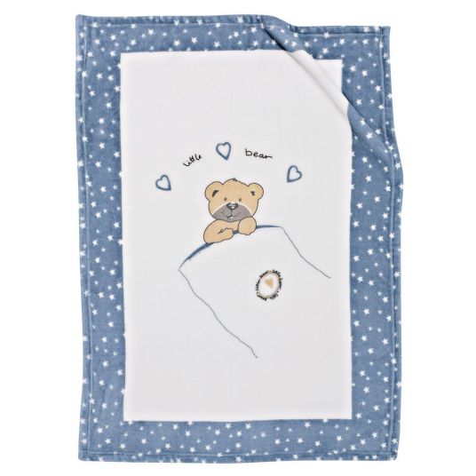 Alvi Blanket 75 x 100 cm - Little Bear Blue