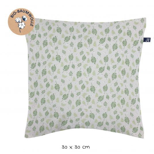Alvi Cuddle pillow Organic Cotton 30 x 30 cm - Drifting Leaves