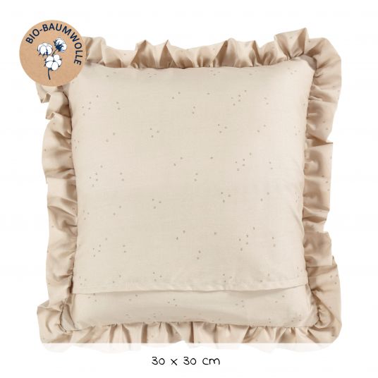 Alvi Cuddle pillow Organic Cotton 30 x 30 cm - flounce