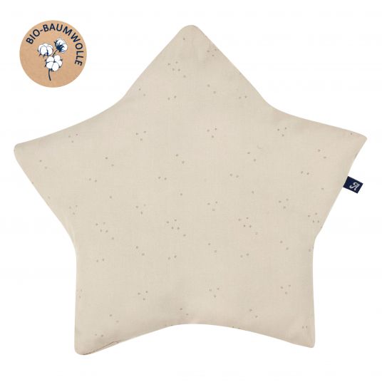 Alvi Cuddly cushion star - Organic Cotton - flounce
