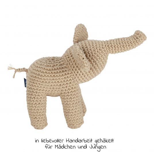 Alvi Cuddly Veggy Toy organic cotton - Handmade - Petit Éléphant