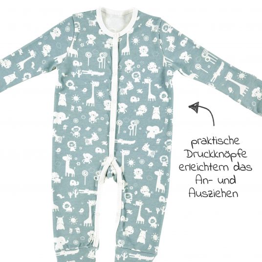 Alvi Schlafanzug Pyjama Organic Cotton - Animals - Gr. 50