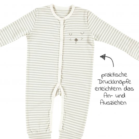 Alvi Schlafanzug Pyjama Organic Cotton - Faces - Gr. 50