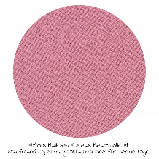 Alvi Sommer-Schlafsack mit Füßen Musselin / Sleep-Overall Light Mull + GRATIS Halstuch - Fox Glove - Gr. 70 cm