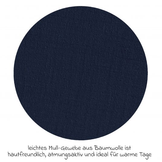 Alvi Sommer-Schlafsack mit Füßen Musselin / Sleep-Overall Light Mull + GRATIS Halstuch - Poseidon - Gr. 100 cm