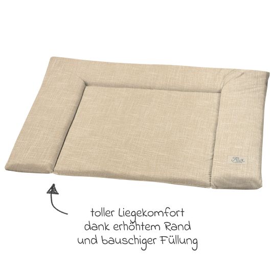 Alvi Stoff-Wickelauflage 70 x 85 cm - Slub Muslin