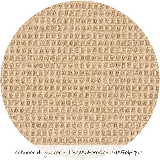 Alvi Stoff-Wickelauflage 70 x 85 cm - Waffelpique