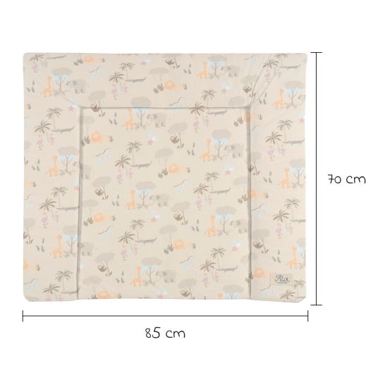 Alvi Stoff-Wickelauflage Jersey 70 x 85 cm - Jungle