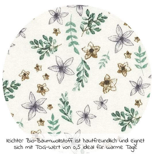 Alvi Sommer-Schlafsack Tracksuit aus Bio-Baumwolle - Petit Fleurs - Gr. 70
