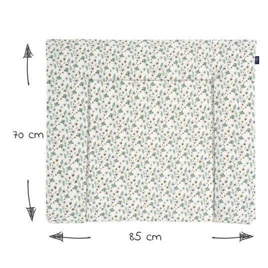 Alvi Stoff-Wickelauflage Jersey Organic Cotton 70 x 85 cm - Petit Fleurs