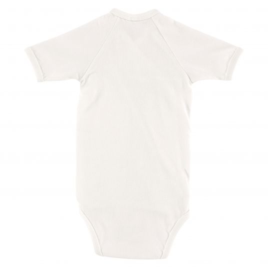 Alvi Wrap Body 2 Pack Short Sleeve Organic Cotton - Grey + White - Size 50