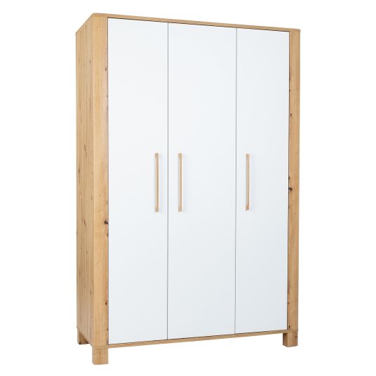 Arthur Berndt 3-piece nursery set Marlon with 3-door wardrobe, bed, changing unit with changing unit - Artisan oak / chalk white