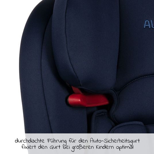 Avova Kindersitz Sperling-Fix i-Size 76 cm - 150 cm / ab 15 Monate bis 12 Jahre mit Isofix & Top Tether - Atlantic Blue