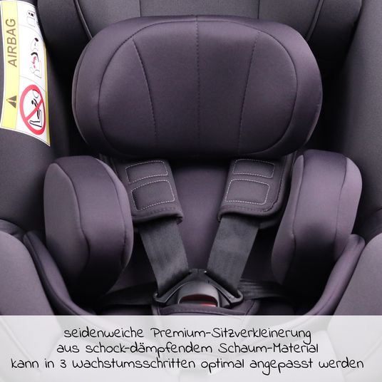 Avova Reboarder child seat Sperber-Fix i-Size 40 cm - 105 cm / from birth to 4 years with Isofix - Koala Grey