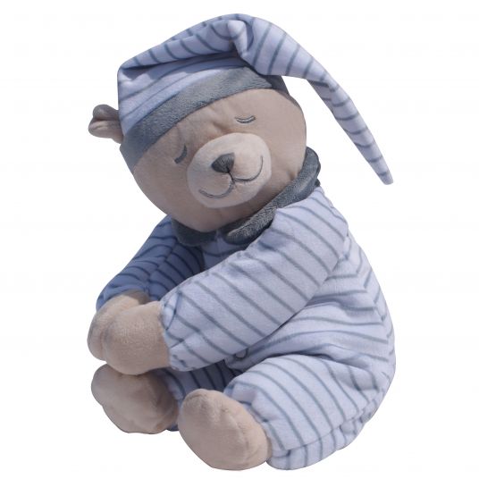 Babiage Doodoo Aiuto al sonno e giocattolo coccoloso - Orso sdraiato - Grigio