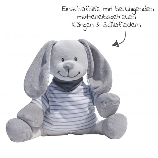 Babiage Doodoo Sleep Aid & Cuddly Toy - Bunny - Grey