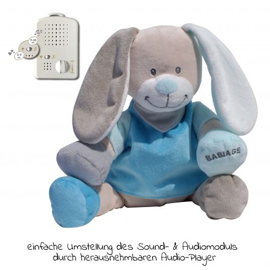 Babiage Doodoo Sleep Aid & Cuddly Toy - Bunny - Tutti-frutti Blue