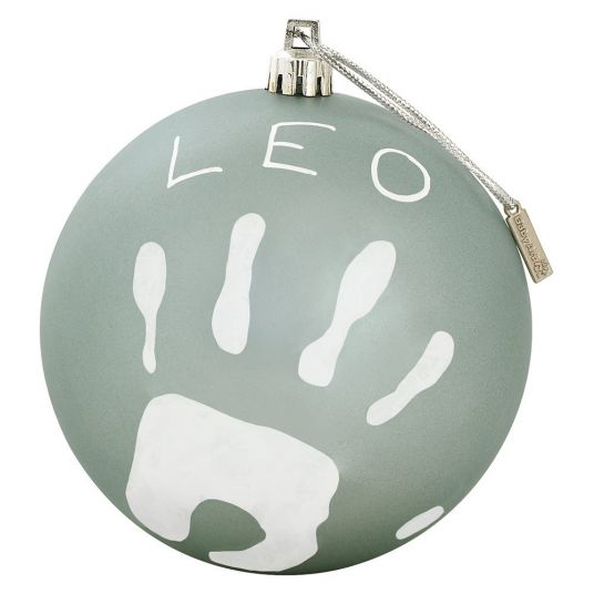 Baby Art Christmas tree ball for imprint & inscription - Matt Ocean