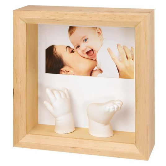 Baby Art Frame for Photo & Sculpture Photo Sculpture Frame - Natural