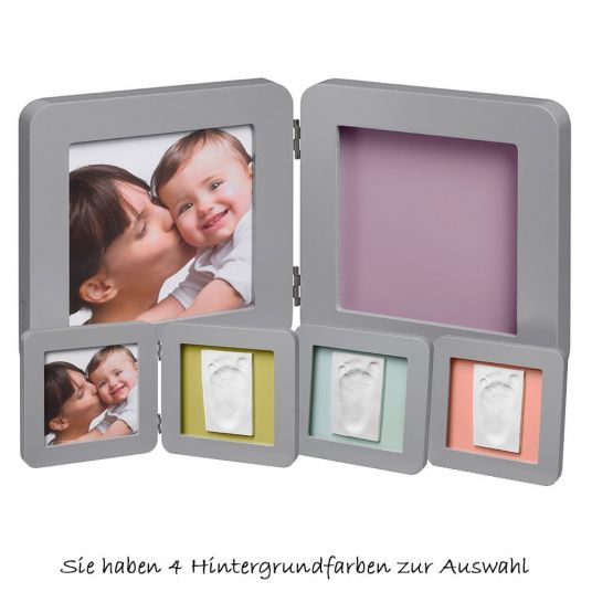 Baby Art Frame for photo and plaster cast My Baby Touch - Grey