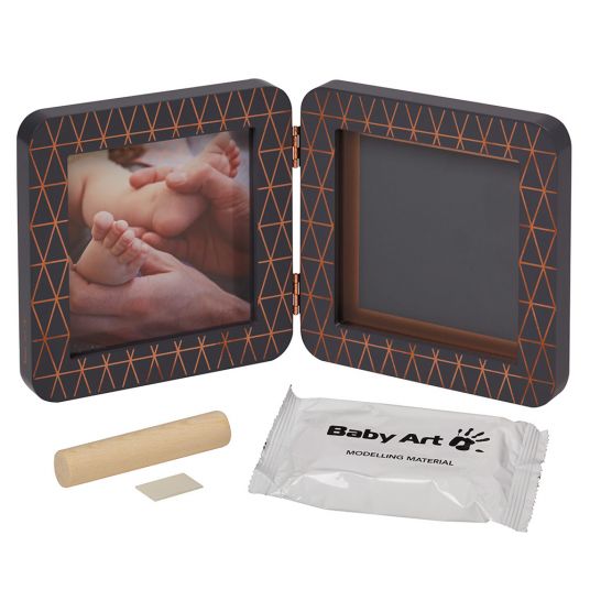Baby Art Rahmen für Foto und Gipsabdruck My Baby Touch - Special Edition - Dark Grey