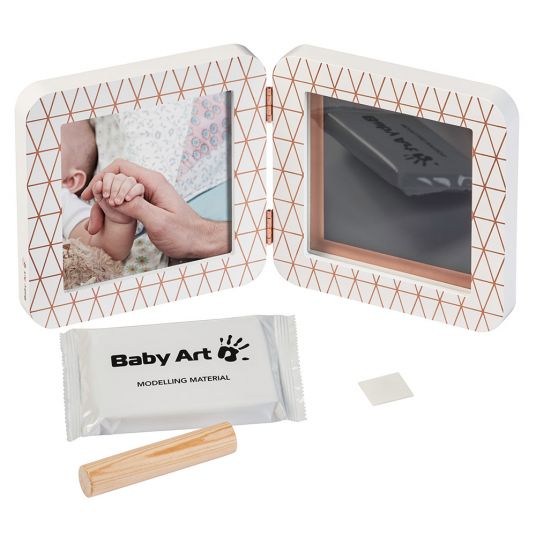 Baby Art Cornice per foto e calco in gesso My Baby Touch - Edizione speciale - Bianco