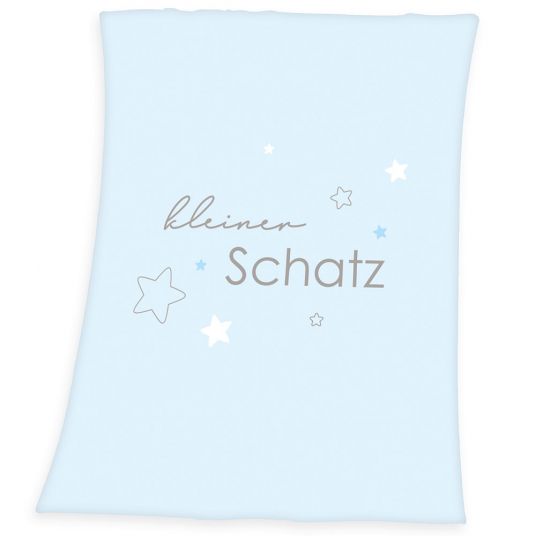 Baby Best Kuscheldecke - 75 x 100 cm - Kleiner Schatz - Blau